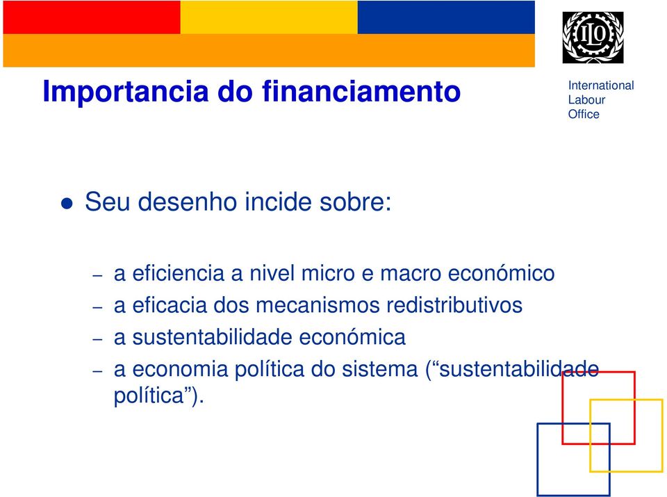 mecanismos redistributivos a sustentabilidade económica a