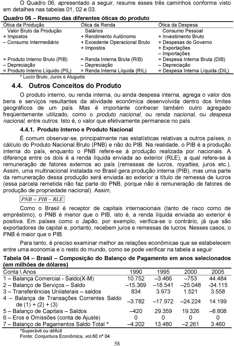 Bruto Consumo Intermediário + Excedente Operacional Bruto + Despesas do Governo + Impostos + Exportações Importações = Produto Interno Bruto (PIB) = Renda Interna Bruta (RIB) = Despesa Interna Bruta