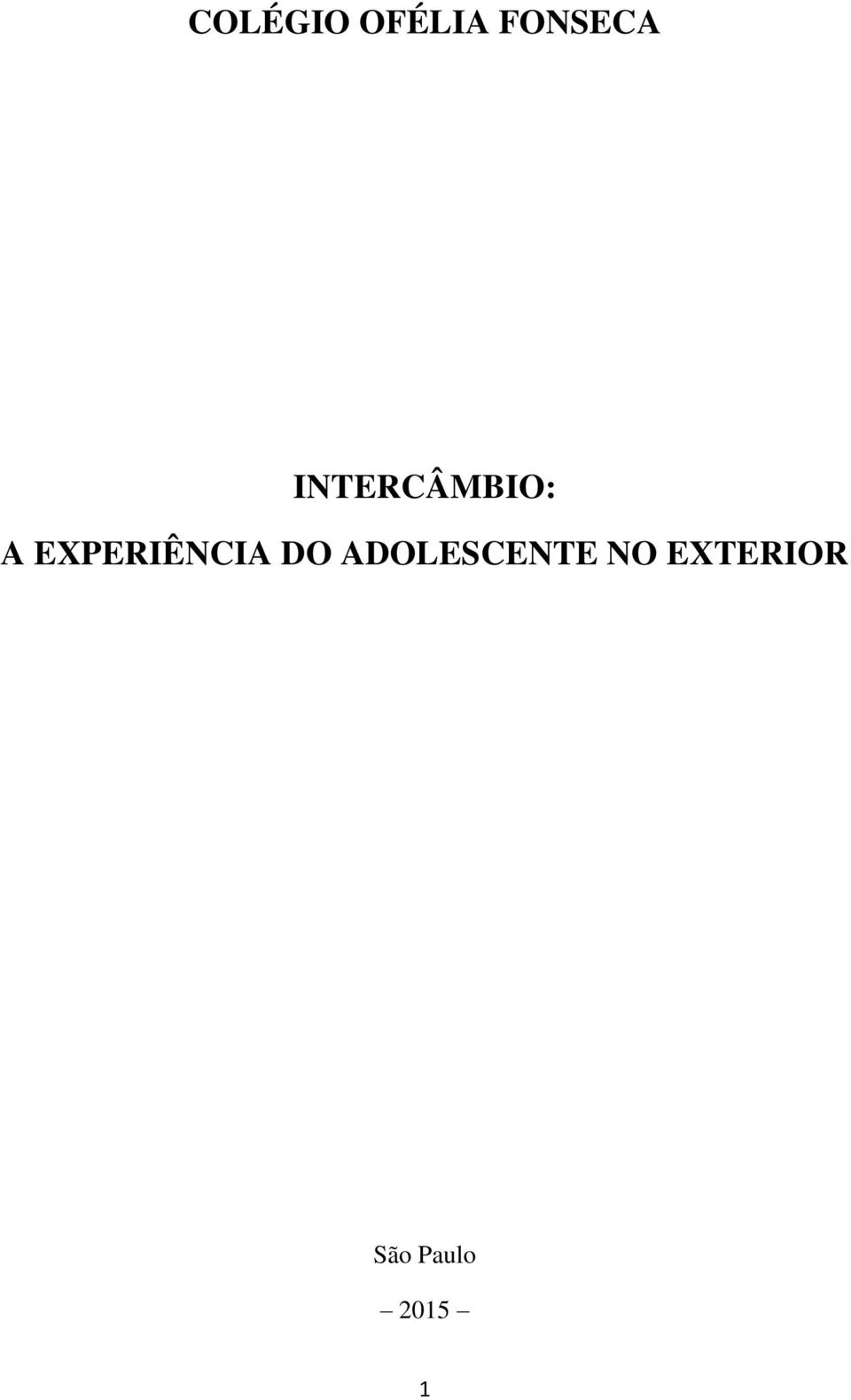 EXPERIÊNCIA DO