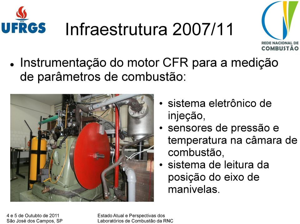 injeção, sensores de pressão e temperatura na câmara de