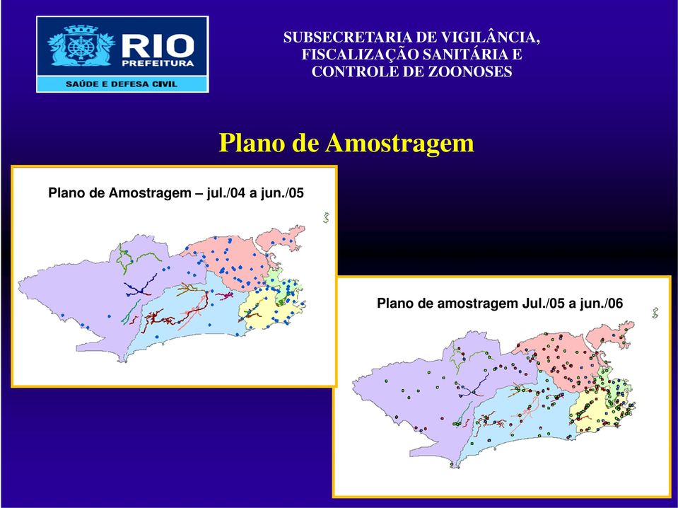 Amostragem jul./04 a jun.