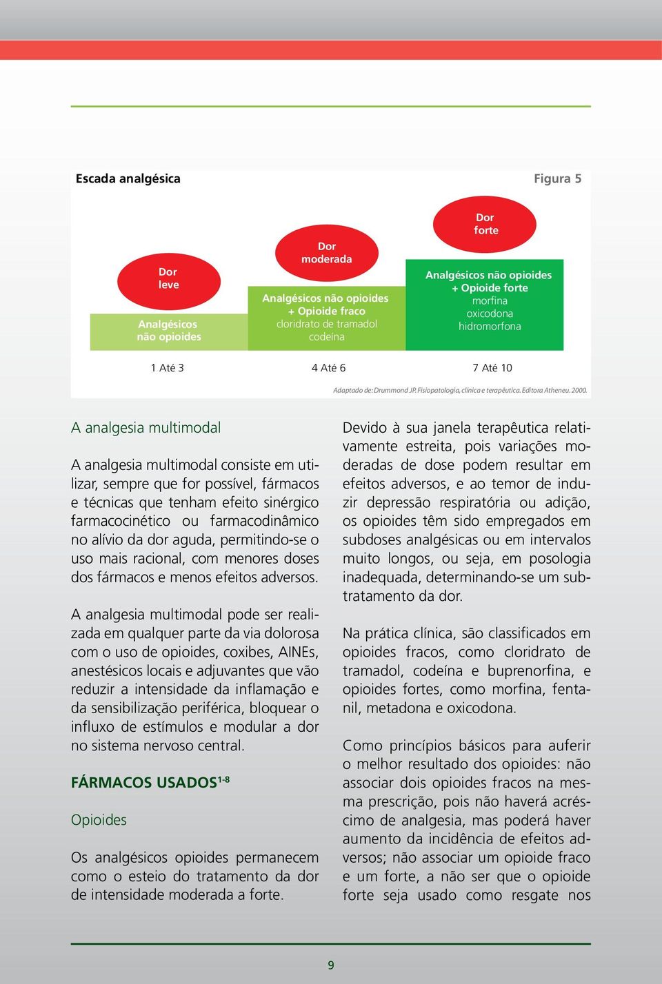 A analgesia multimodal A analgesia multimodal consiste em utilizar, sempre que for possível, fármacos e técnicas que tenham efeito sinérgico farmacocinético ou farmacodinâmico no alívio da dor aguda,