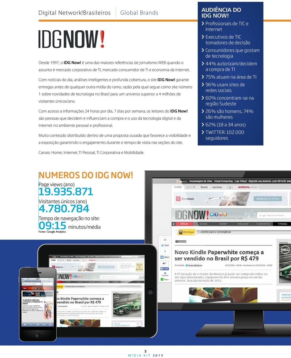 Com notícias do dia, análises inteligentes e profunda cobertura, o site IDG Now!