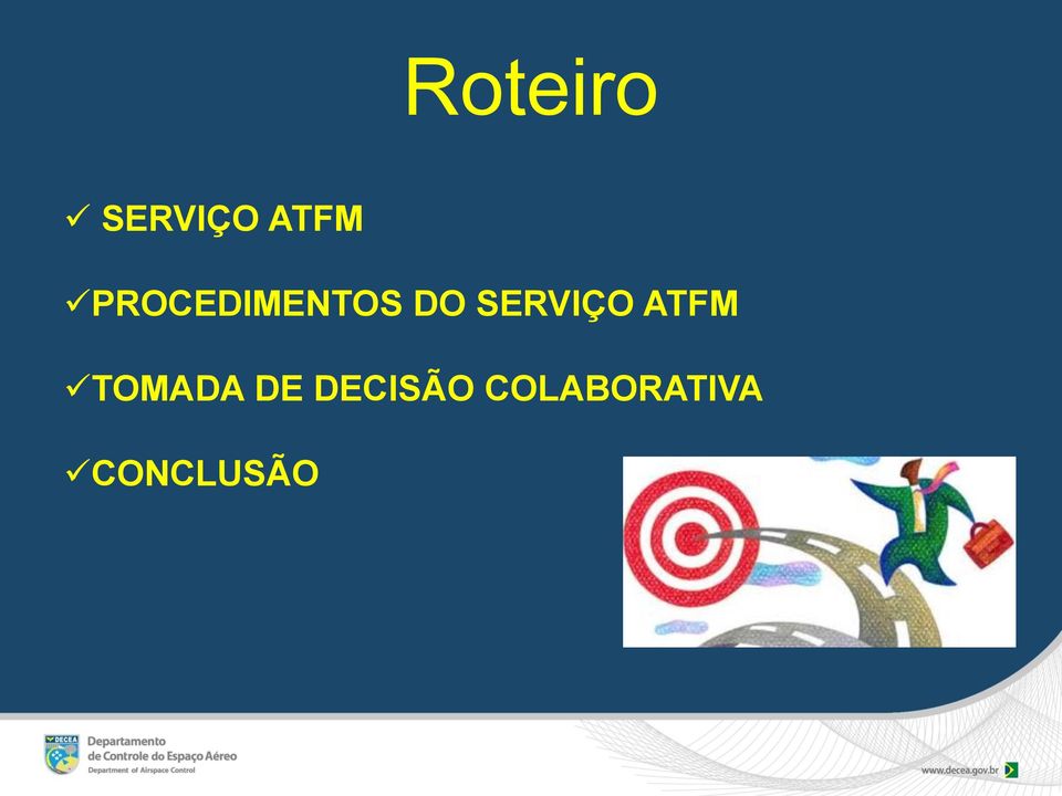 SERVIÇO ATFM TOMADA DE