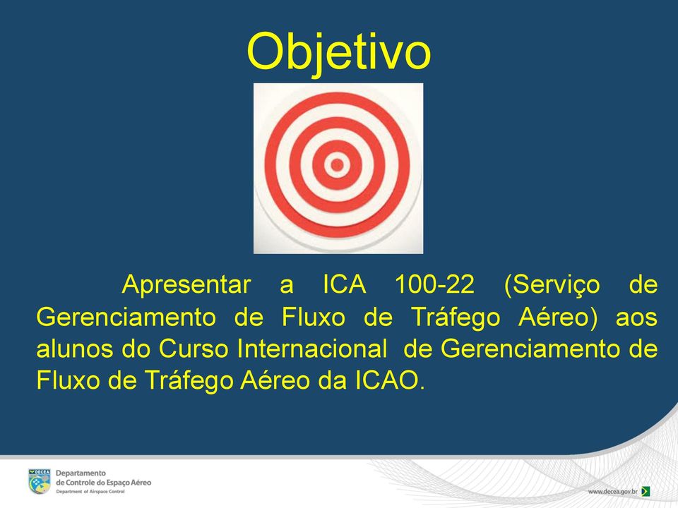 Aéreo) aos alunos do Curso Internacional 