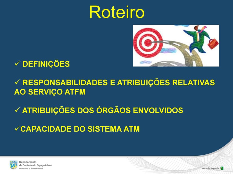 RELATIVAS AO SERVIÇO ATFM