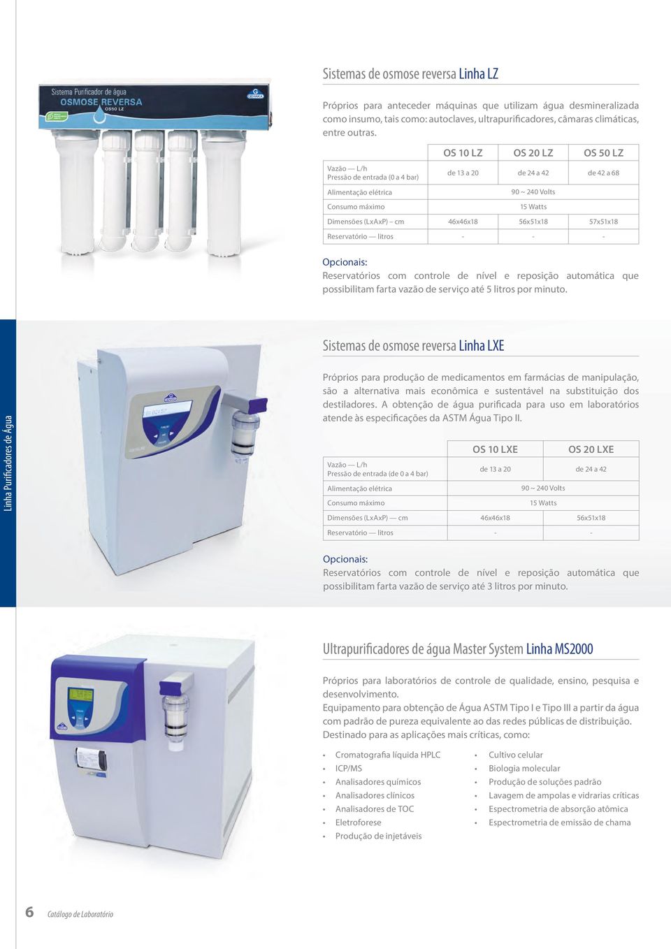 57x51x18 Reservatório litros - - - Opcionais: Reservatórios com controle de nível e reposição automática que possibilitam farta vazão de serviço até 5 litros por minuto.