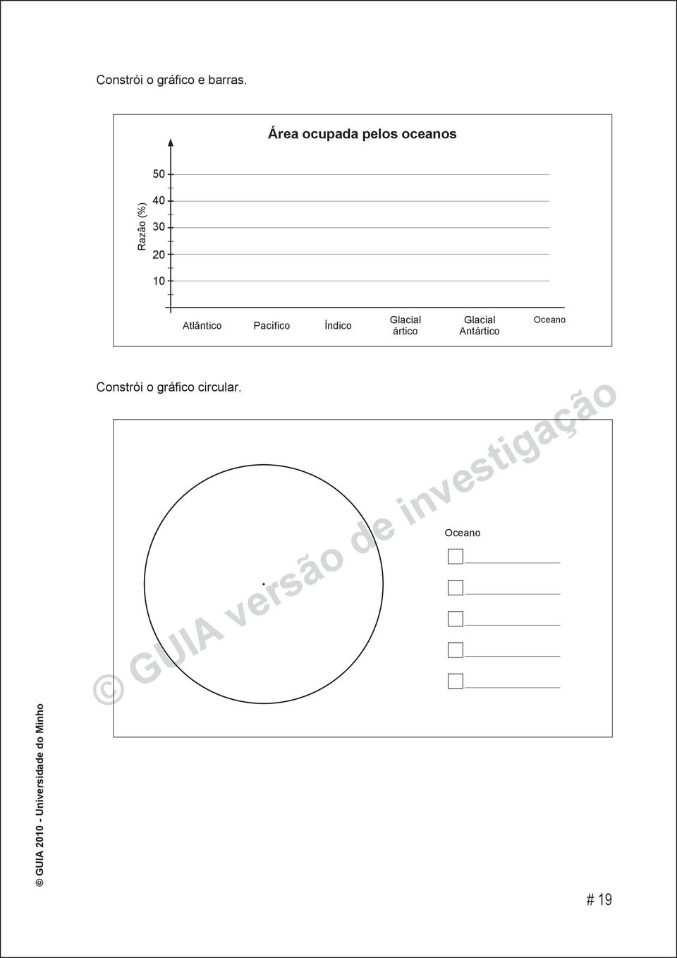 20 10 Atlântico Pacífico Índico Glacial ártico