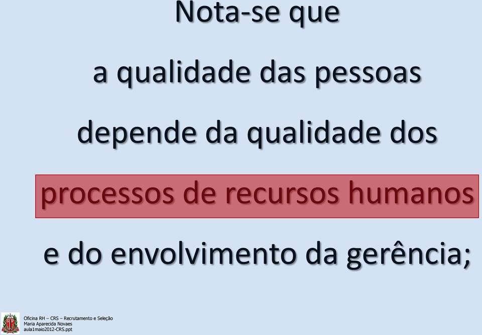 dos processos de recursos