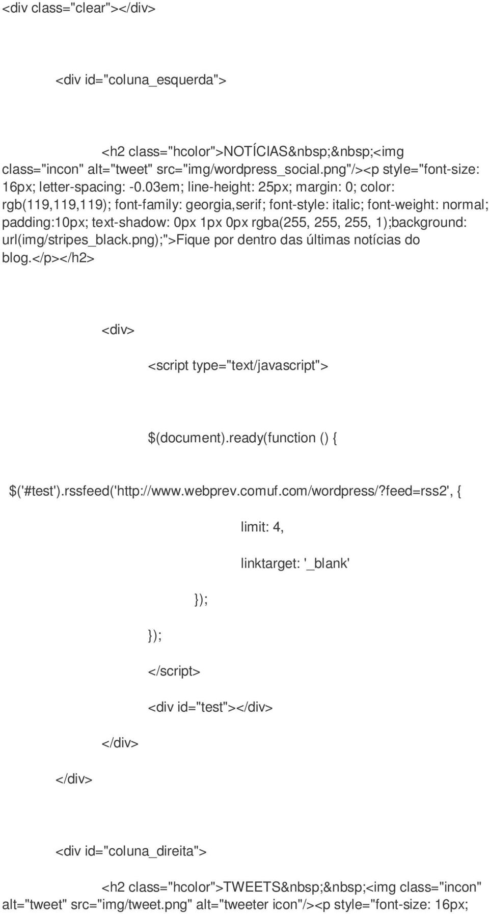 1);background: url(img/stripes_black.png);">fique por dentro das últimas notícias do blog.</p></h2> <div> <script type="text/javascript"> $(document).ready(function () { $('#test').