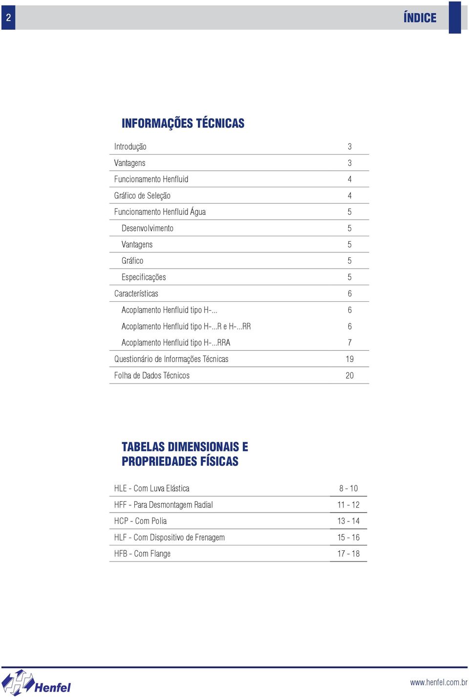 ..RR 6 Acoplamento Henfluid tipo H-.