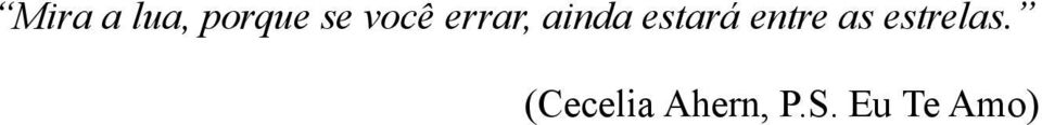 entre as estrelas.