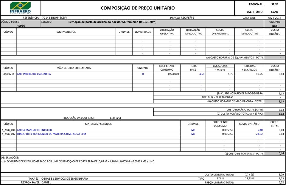 QUANTIDADE CÓDIGO 