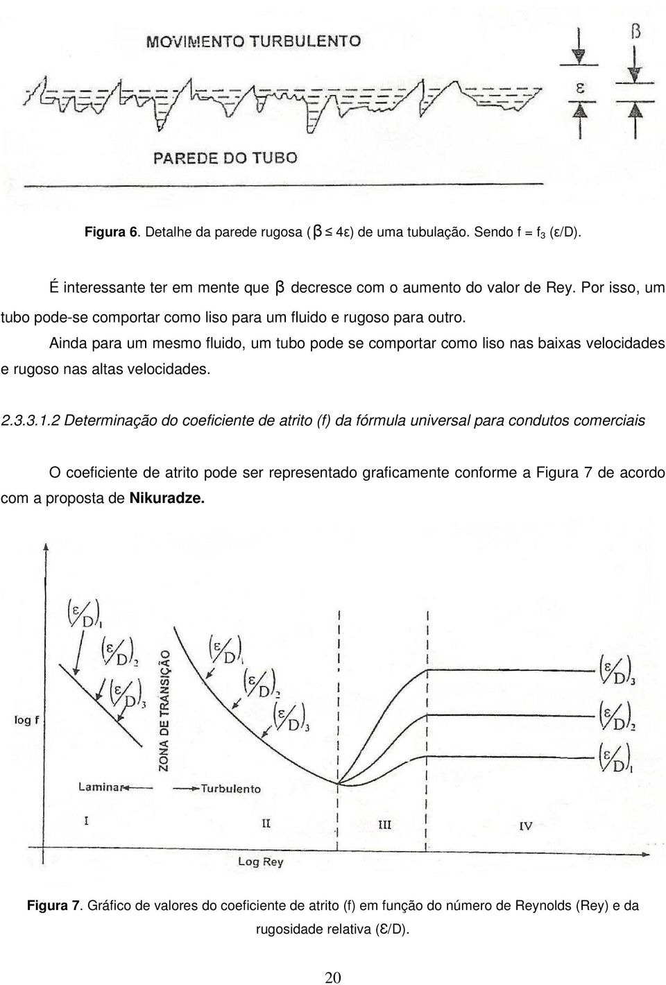 Aida para um mesmo fluido, um tubo pode se comportar como liso as baixas velocidades e rugoso as altas velocidades..3.