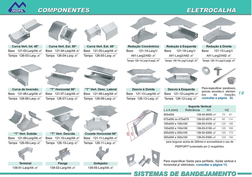 45 ase 121-05-Larg/lt- Tampa 126-05-Larg- Redução Concêntrica ase 121-14-Larg1/ lt1-larg2/lt2- Tampa 126-14-Larg1/Larg2- Redução à Esquerda ase 121-16-Larg1/ lt1-larg2/lt2- Tampa 126-16-Larg1/Larg2-