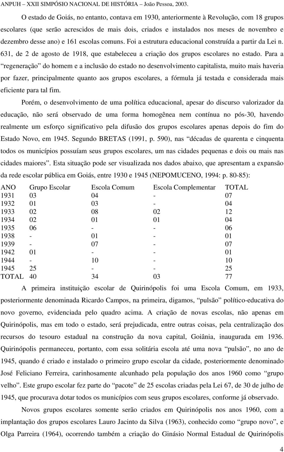 Para a regeneração do homem e a inclusão do estado no desenvolvimento capitalista, muito mais haveria por fazer, principalmente quanto aos grupos escolares, a fórmula já testada e considerada mais