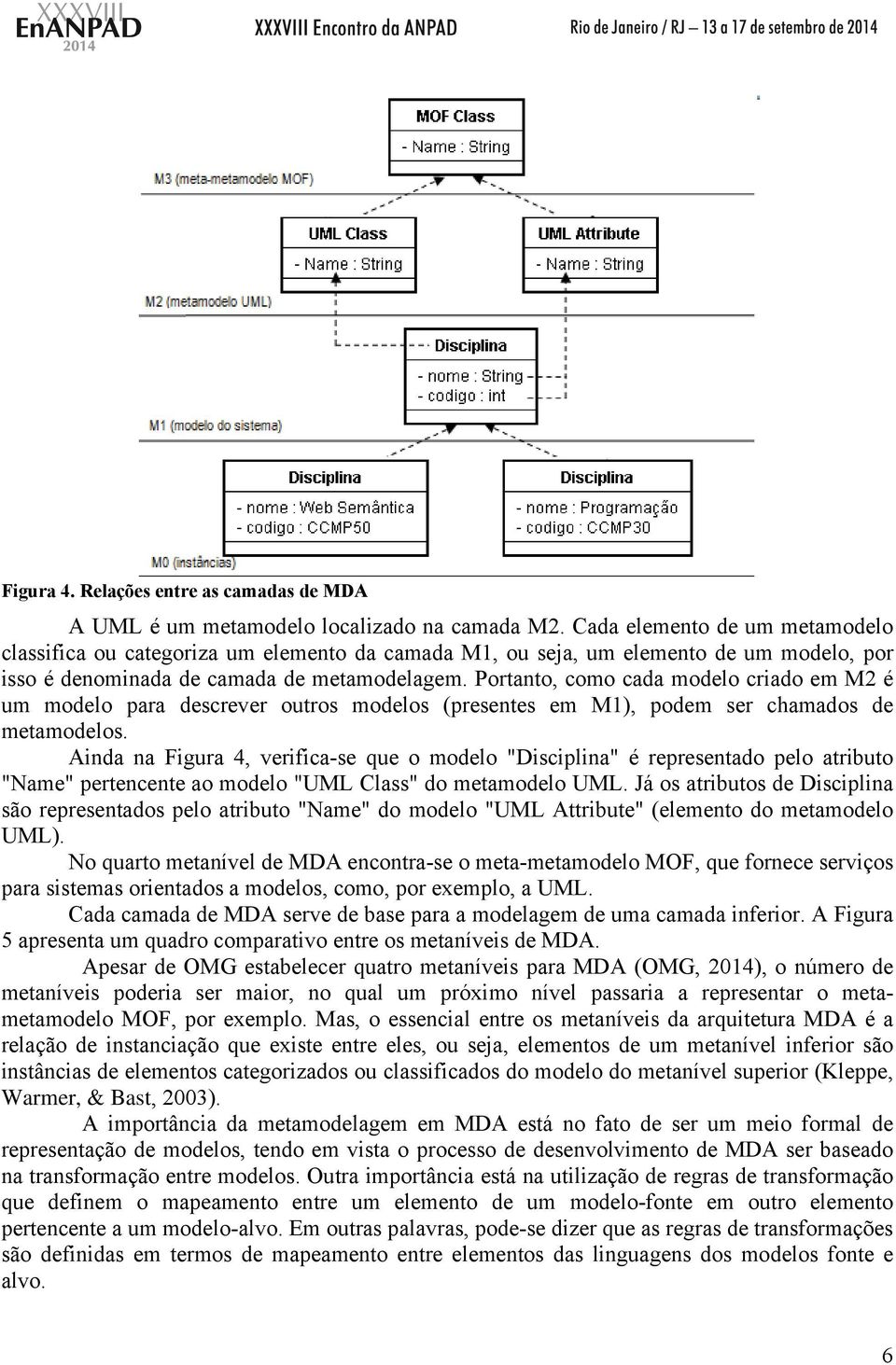 Portanto, como cada modelo criado em M2 é um modelo para descrever outros modelos (presentes em M1), podem ser chamados de metamodelos.