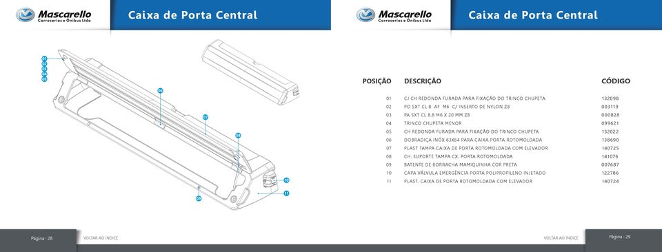 8690 PLAST TAMPA CAIXA DE PORTA ROTOMOLDADA COM ELEVADOR 25 CH. SUPORTE TAMPA CX.