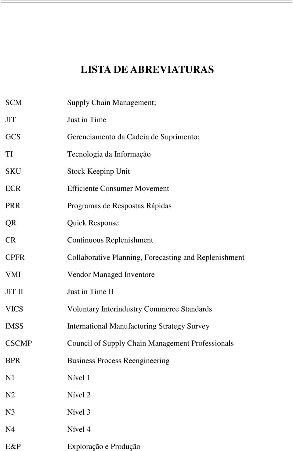 Cllabrative Planning, Frecasting and Replenishment Vendr Managed Inventre Just in Time II Vluntary Interindustry Cmmerce Standards Internatinal