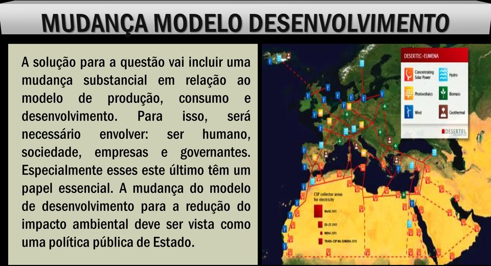 Para isso, será necessário envolver: ser humano, sociedade, empresas e governantes.