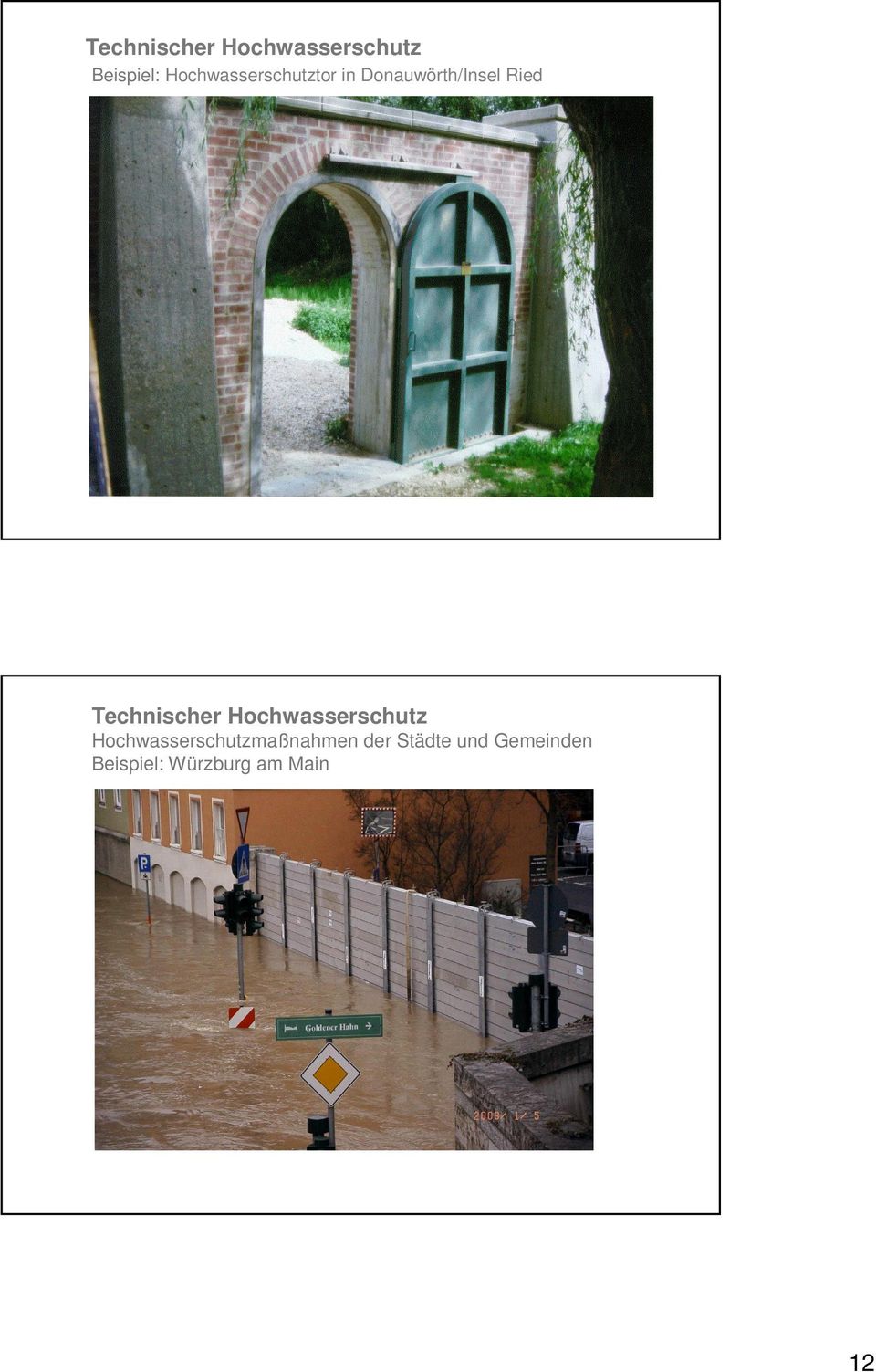 Technischer Hochwasserschutz