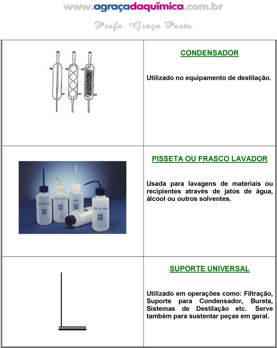 jatos de água, álcool ou outros solventes.