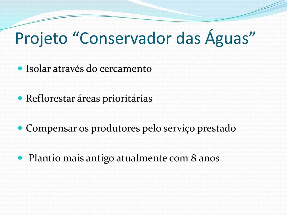 Compensar os produtores pelo serviço