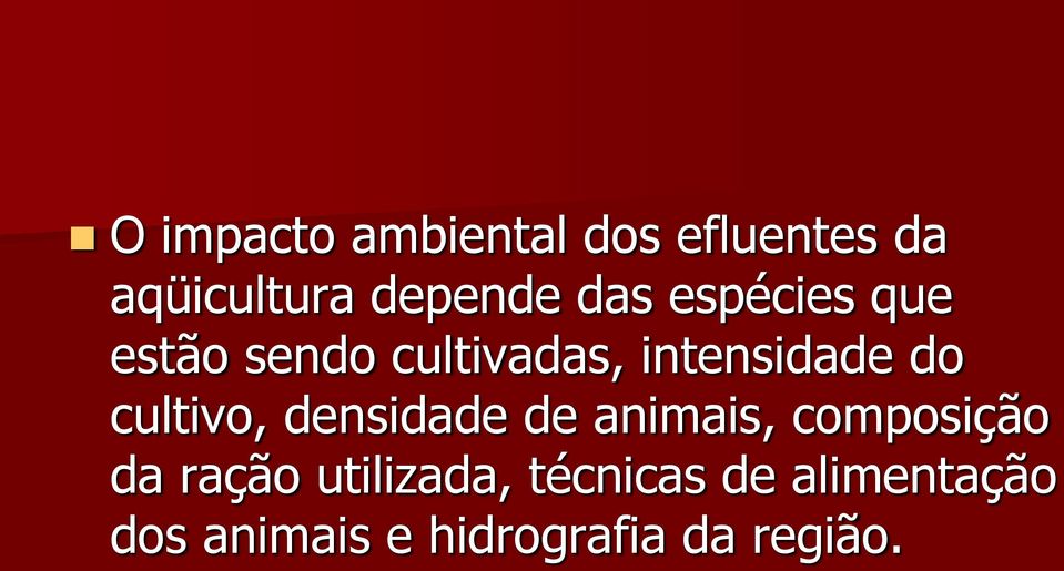 cultivo, densidade de animais, composição da ração