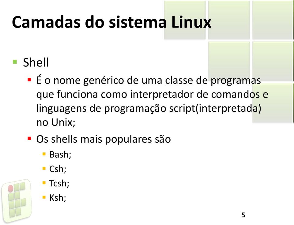 comandos e linguagens de programação script(interpretada)