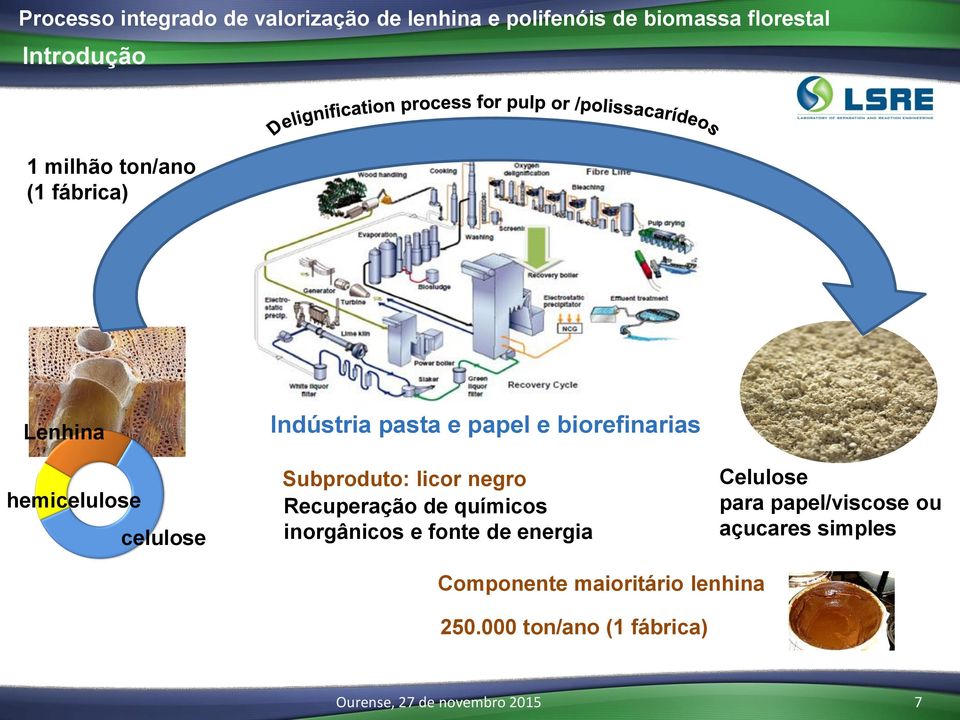 Recuperação de químicos inorgânicos e fonte de energia Celulose para