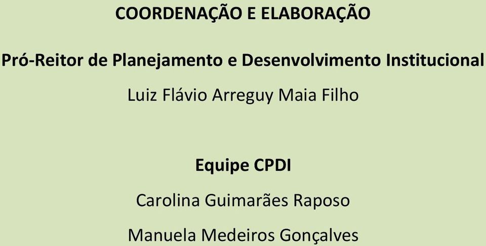 Luiz Flávio Arreguy Maia Filho Equipe CPDI