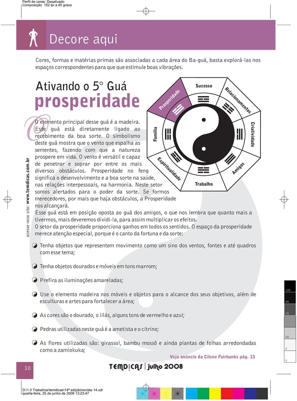 Ativando o Guá prosperidade O elemento principal desse guá é a madeira. Este guá está diretamente ligado ao recebimento da boa sorte.