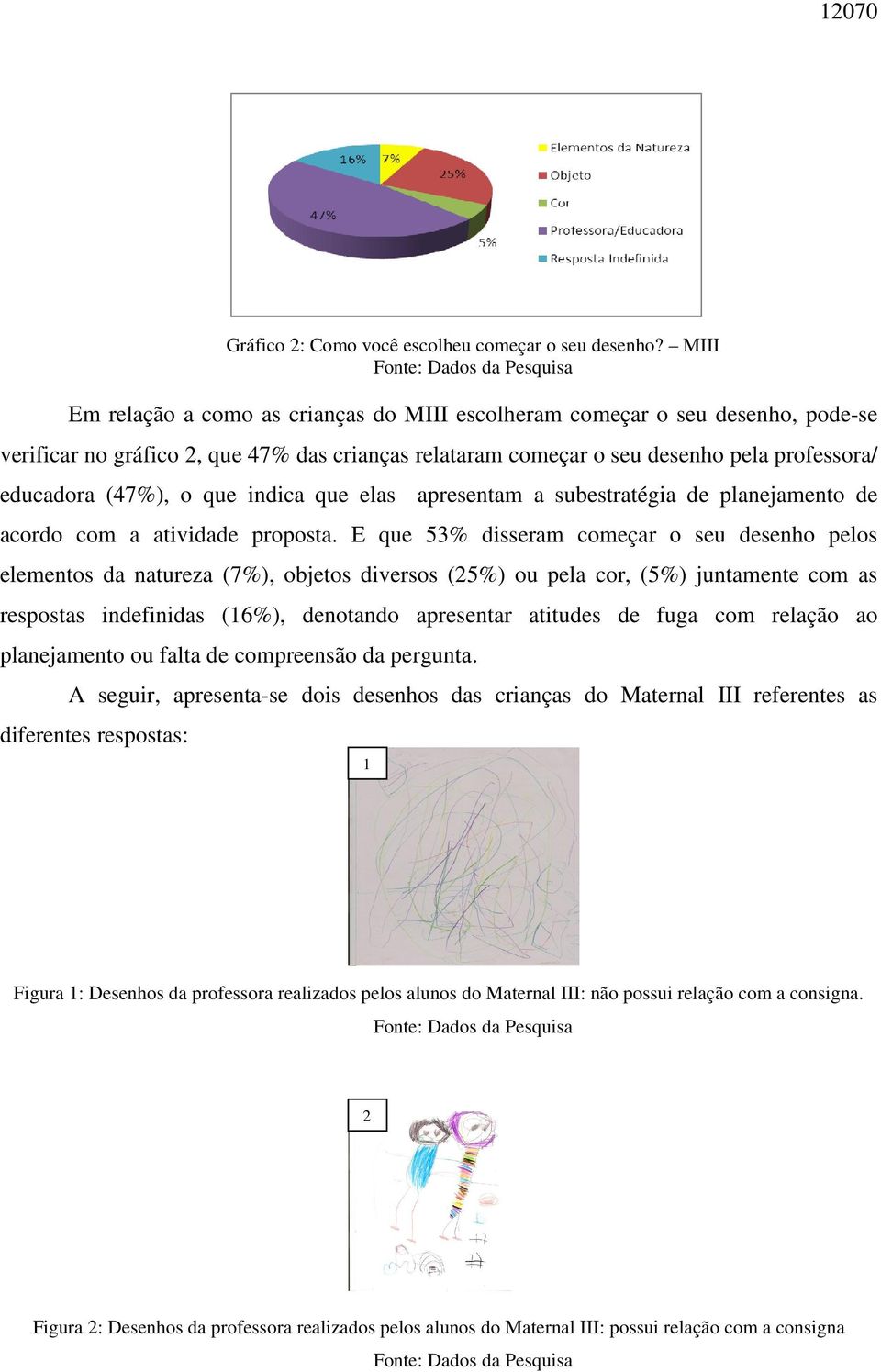 que indica que elas apresentam a subestratégia de planejamento de acordo com a atividade proposta.