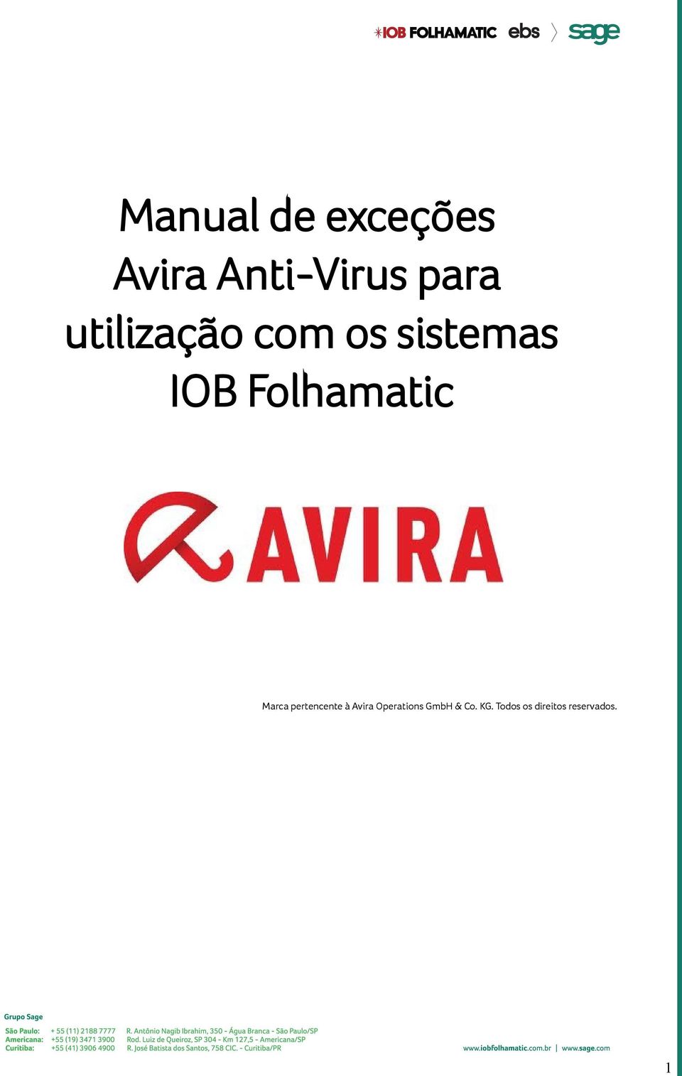 Folhamatic Marca pertencente à Avira