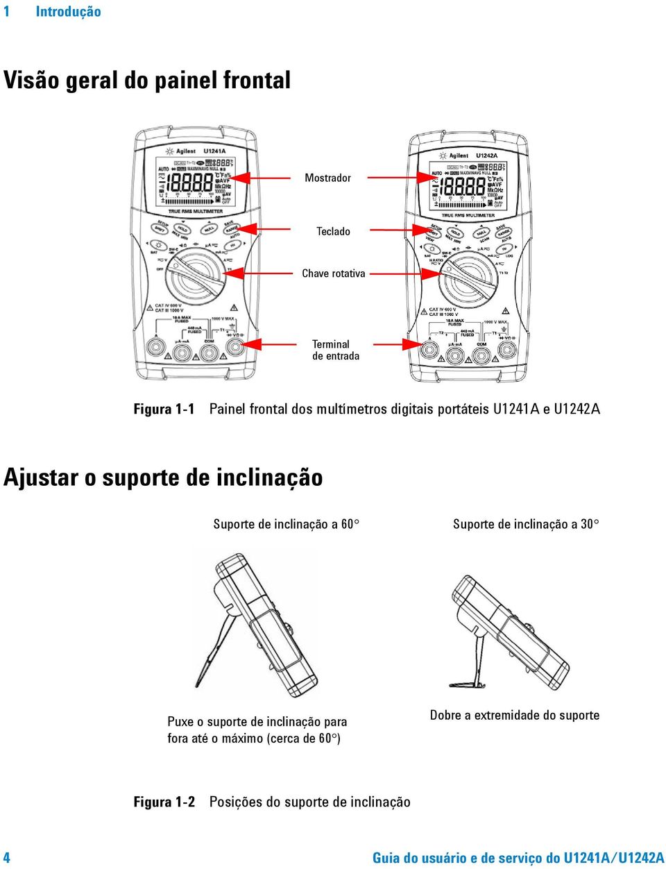 inclinação a 60 Suporte de inclinação a 30 Puxe o suporte de inclinação para fora até o máximo (cerca de 60 )