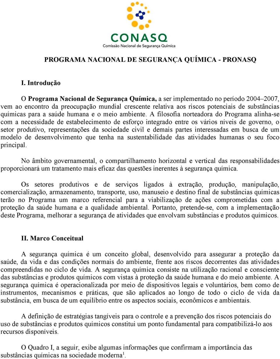 para a saúde humana e o meio ambiente.