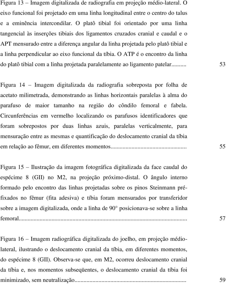 a linha perpendicular ao eixo funcional da tíbia. O ATP é o encontro da linha do platô tibial com a linha projetada paralelamente ao ligamento patelar.