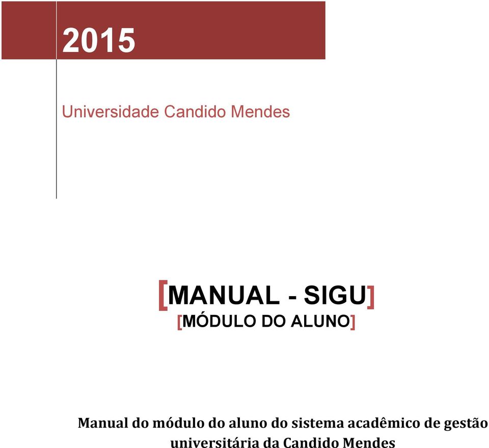 Manual do módulo do aluno do sistema