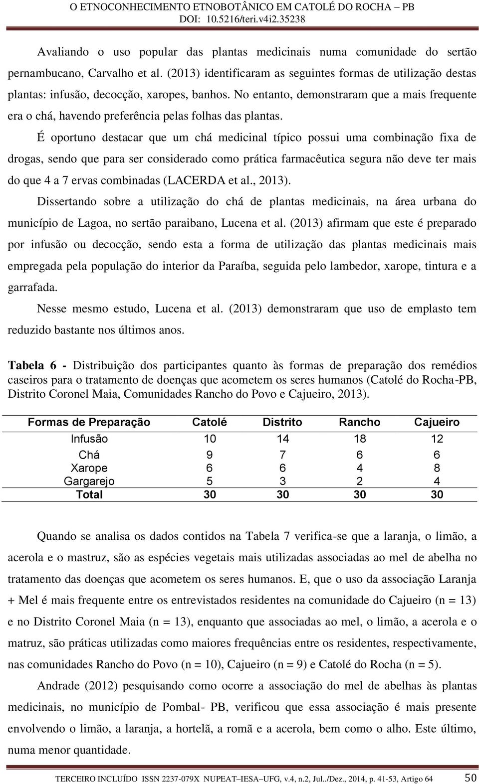 No entanto, demonstraram que a mais frequente era o chá, havendo preferência pelas folhas das plantas.