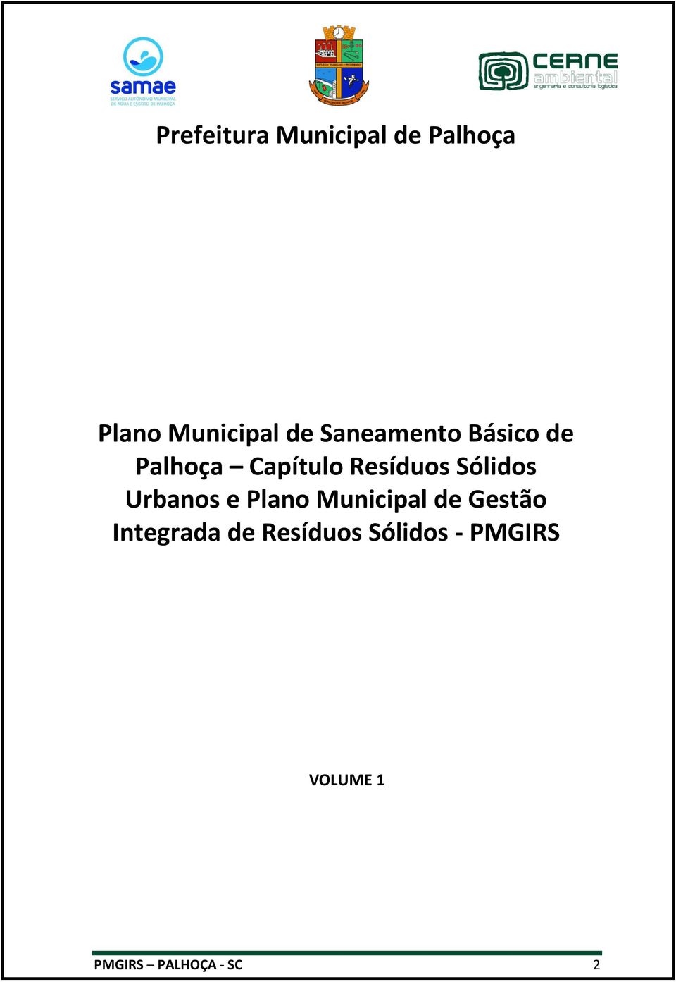 Sólidos Urbanos e Plano Municipal de Gestão