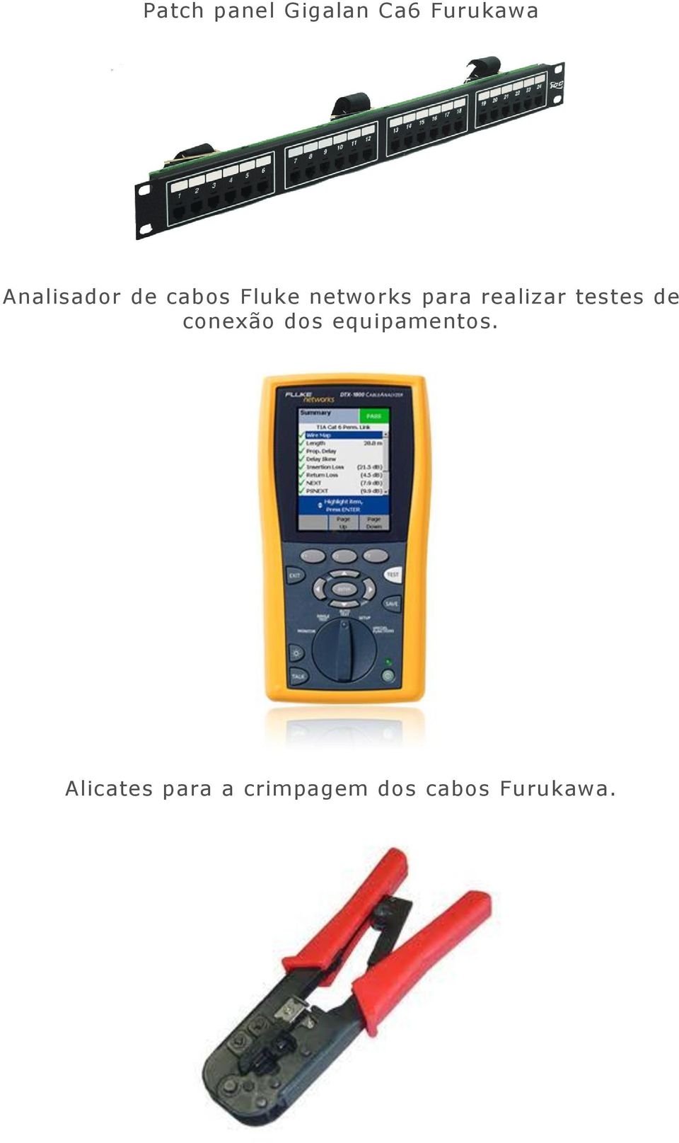 realizar testes de conexão dos