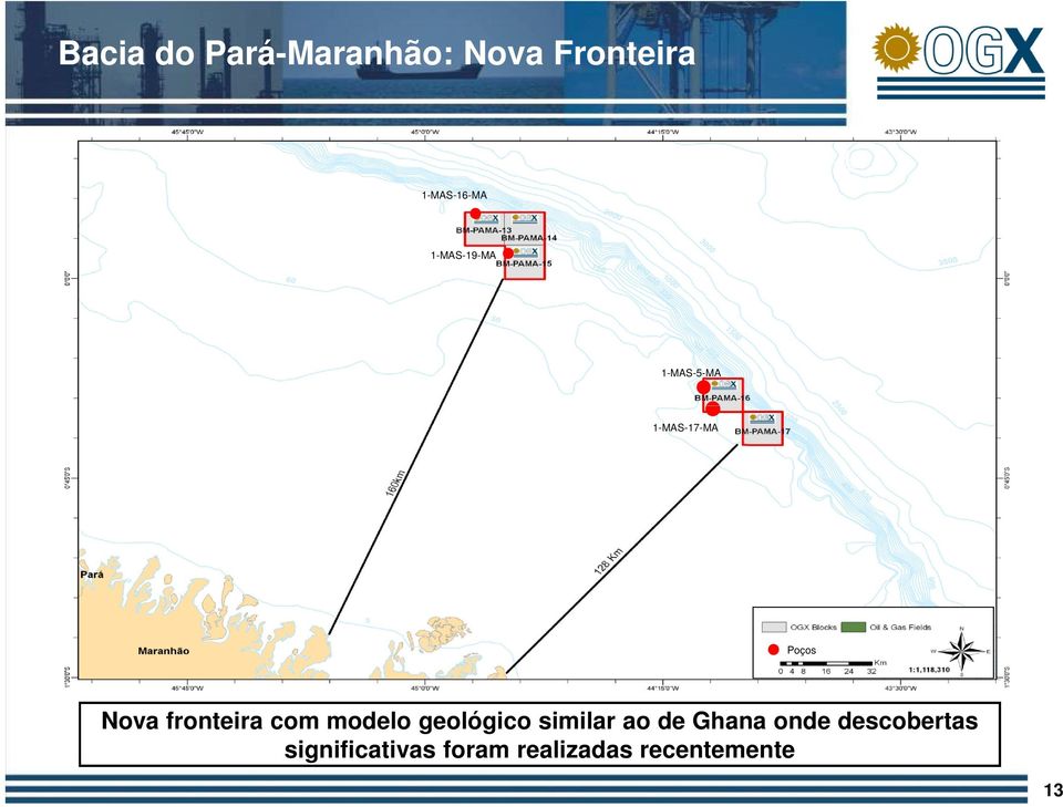 fronteira com modelo geológico similar ao de Ghana