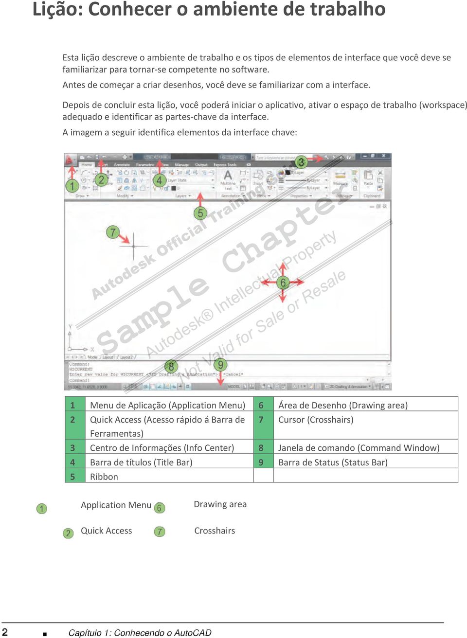 Depois de concluir esta lição, você poderá iniciar o aplicativo, ativar o espaço de trabalho (workspace) adequado e identificar as partes chave da interface.