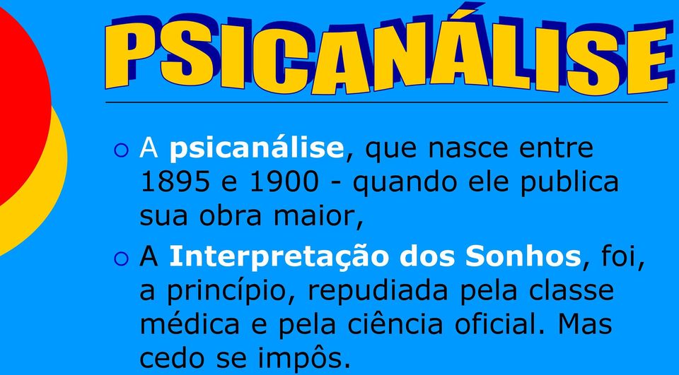 Interpretação dos Sonhos, foi, a princípio,