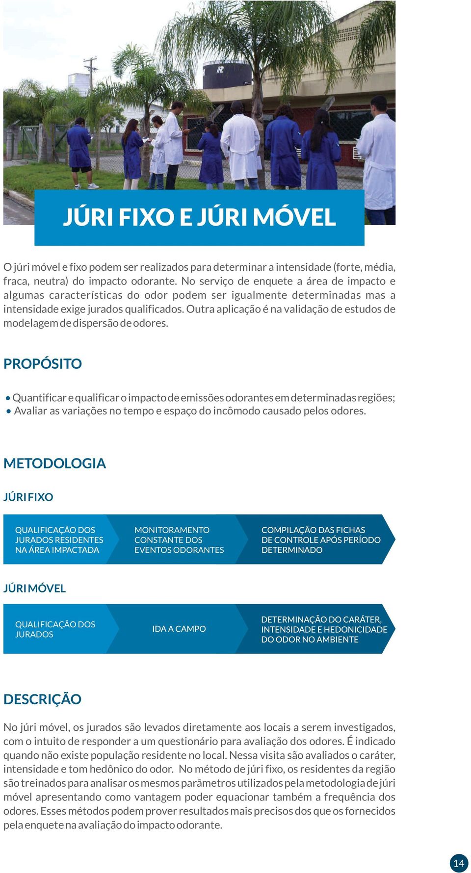 Outra aplicação é na validação de estudos de modelagem de dispersão de odores.