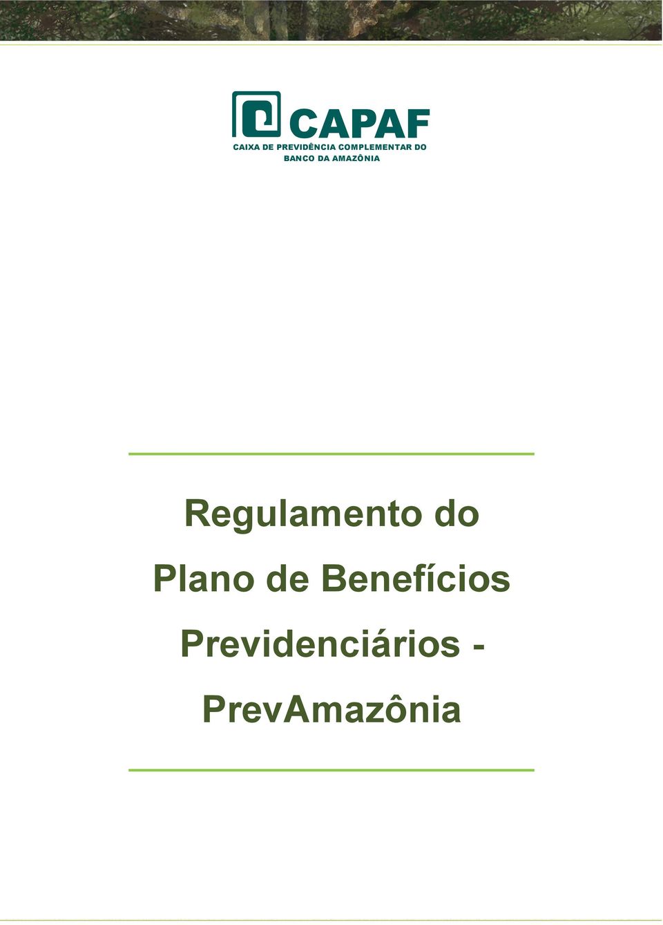 AMAZÔNIA Regulamento do Plano