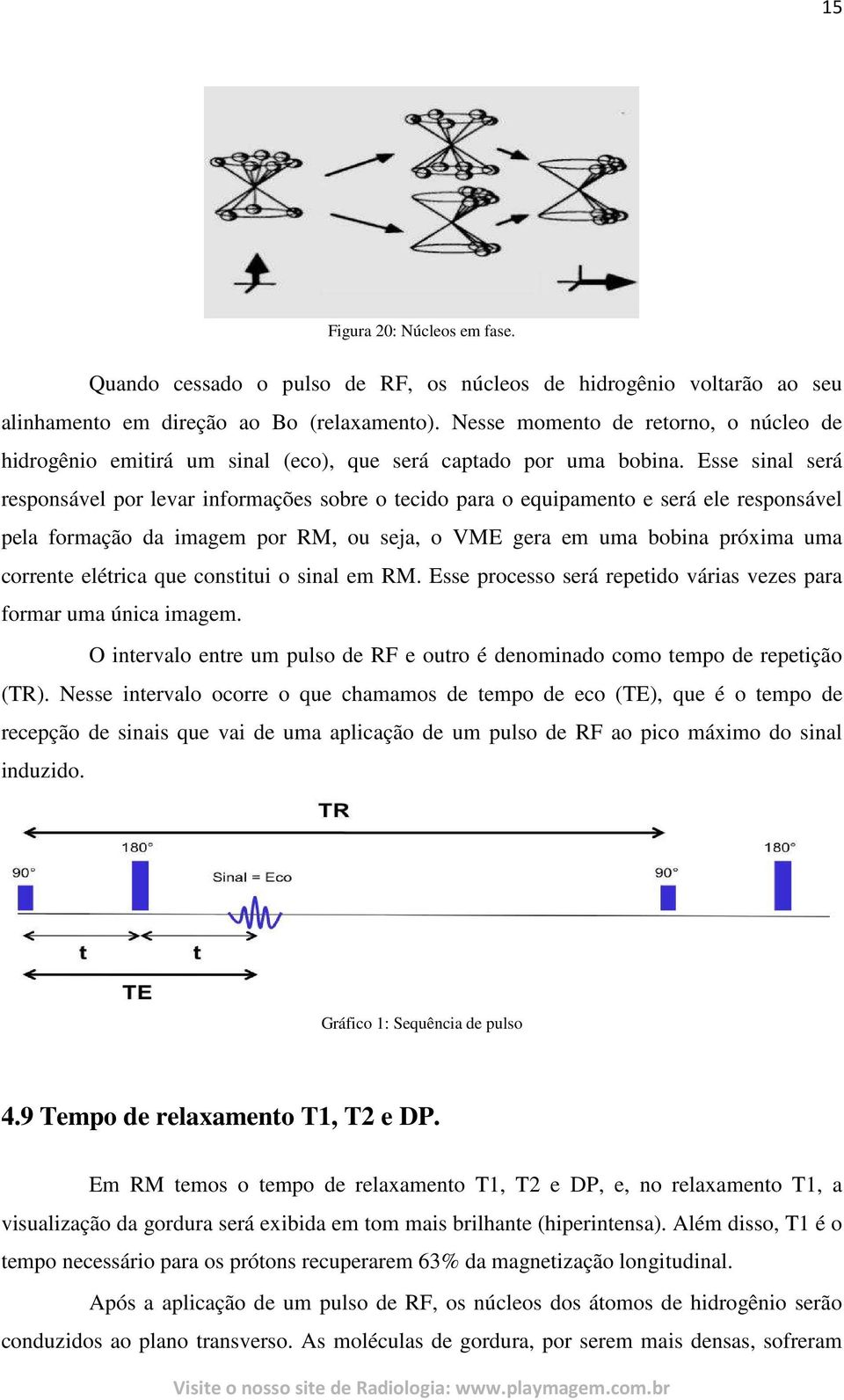 Esse sinal será responsável por levar informações sobre o tecido para o equipamento e será ele responsável pela formação da imagem por RM, ou seja, o VME gera em uma bobina próxima uma corrente