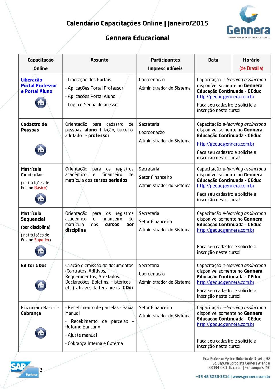 Matrícula Sequencial (por disciplina) (Instituições de Ensino Superior) Orientação para os registros acadêmico e financeiro de matrícula dos cursos por disciplina Editor GDoc Criação e emissão de