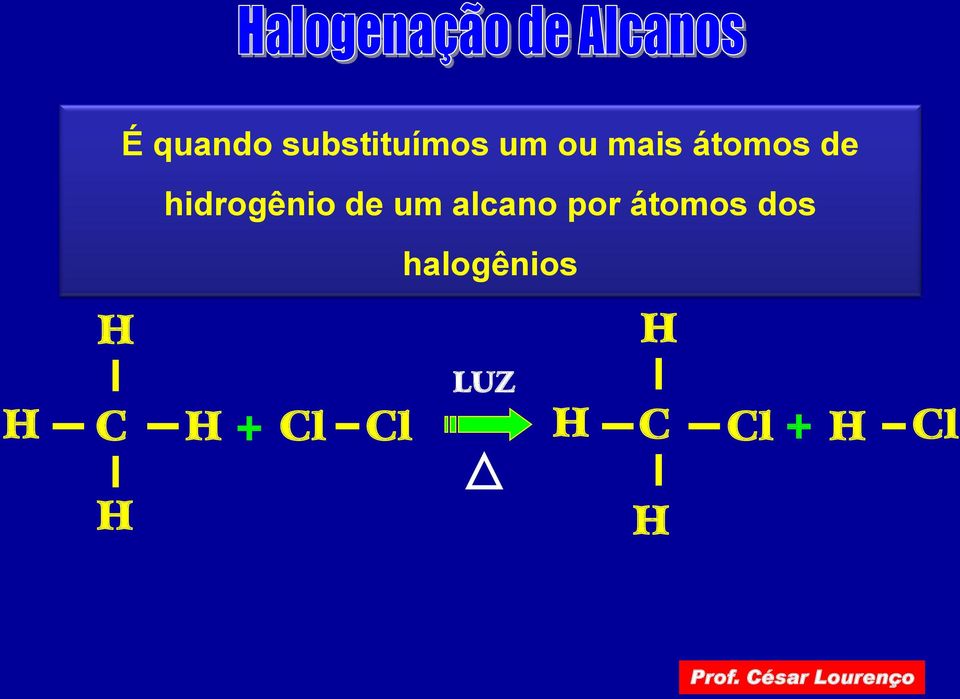 alcano por átomos dos