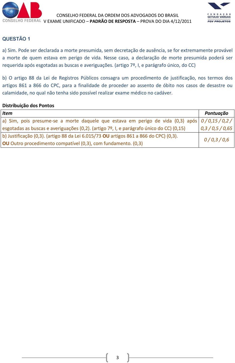 (artigo 7º, I, e parágrafo único, do CC) b) O artigo 88 da Lei de Registros Públicos consagra um procedimento de justificação, nos termos dos artigos 861 a 866 do CPC, para a finalidade de proceder